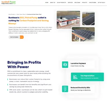 Commercial Solar Power Plant
